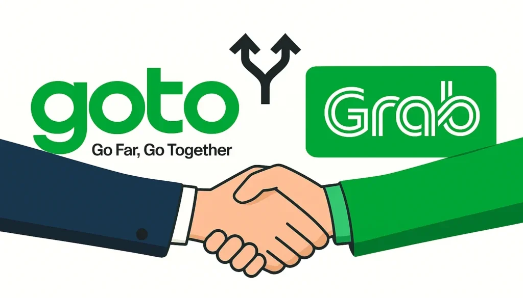 GOTO dan Grab dikabarkan tawarkan golden share ke Danantara demi amankan merger.