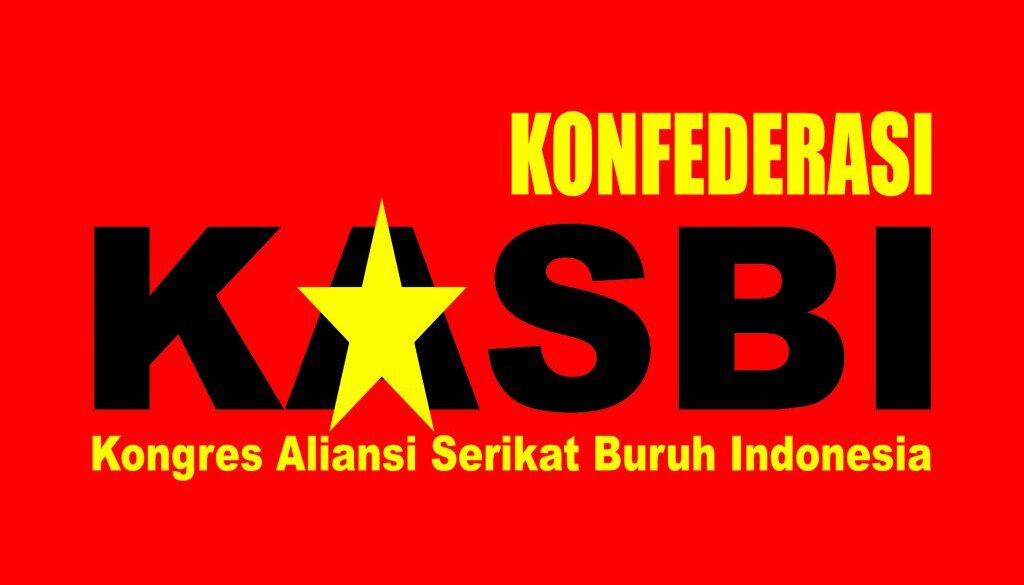 KASBI (Kongres Aliansi Serikat Buruh Indonesia) gelar demo di DPR menuntut kenaikan upah.