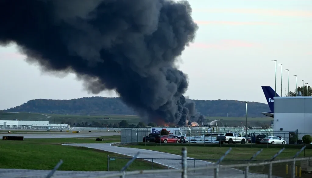 Pesawat kargo UPS jatuh tidak jauh dari Bandara Internasional Louisville Muhammad Ali.