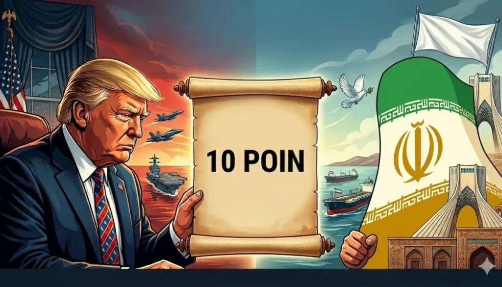 Presiden AS Donald Trump menyebut negaranya menerima proposal 10 poin dari Iran sebagai dasar negosiasi damai, termasuk penarikan pasukan & pencabutan sanksi.