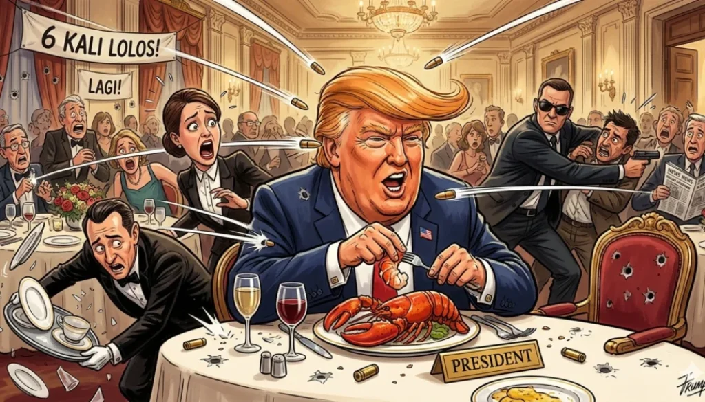 Presiden AS Donald Trump kembali menjadi target penembakan saat acara Gedung Putih, menambah daftar panjang ancaman sejak 2016 hingga 2026.