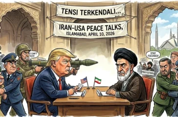Iran dan AS sepakat menggelar negosiasi di Islamabad pada 10 April 2026 setelah gencatan senjata dua minggu disetujui di tengah konflik Timur Tengah