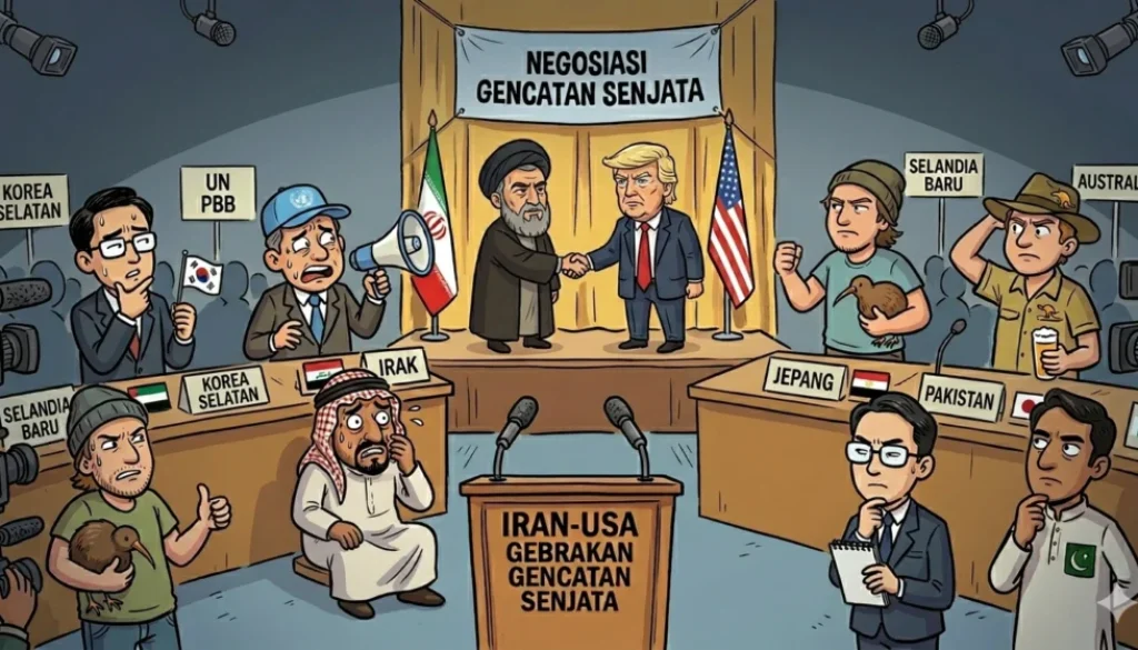 Sejumlah negara merespons gencatan senjata AS-Iran selama dua minggu, mulai dari dukungan hingga peringatan agar perdamaian jangka panjang segera tercapai.