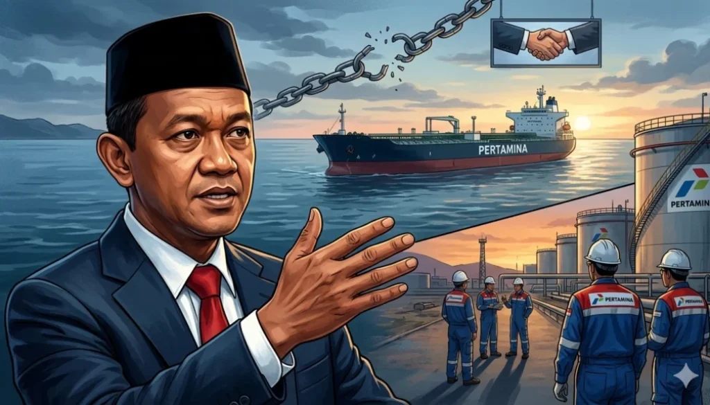 Pemerintah RI masih berkomunikasi dengan Iran terkait dua kapal Pertamina yang tertahan di Selat Hormuz, di tengah gencatan senjata AS-Iran.