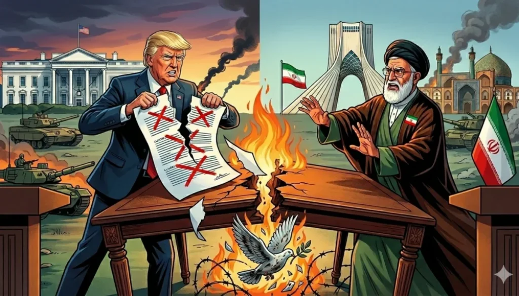 Ketua Parlemen Iran Mohammad-Bagher Ghalibaf menyebut tiga klausul gencatan senjata dilanggar sebelum negosiasi dimulai, dan menilai perundingan tak masuk akal.