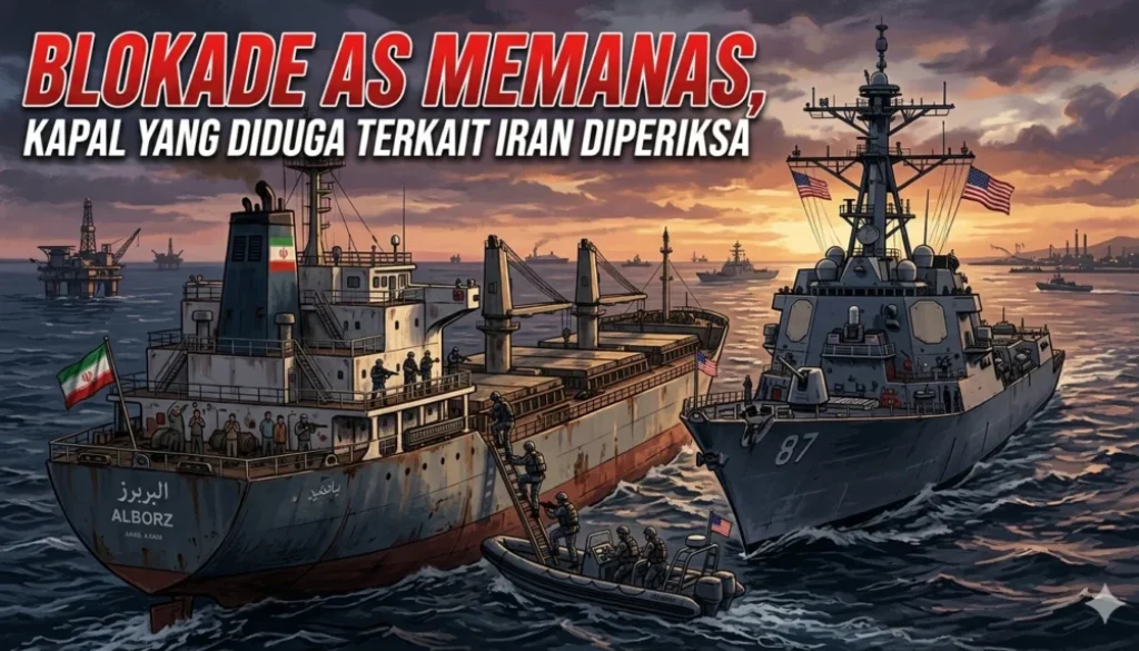 Blokade AS Memanas, Kapal yang Diduga Terkait Iran Diperiksa