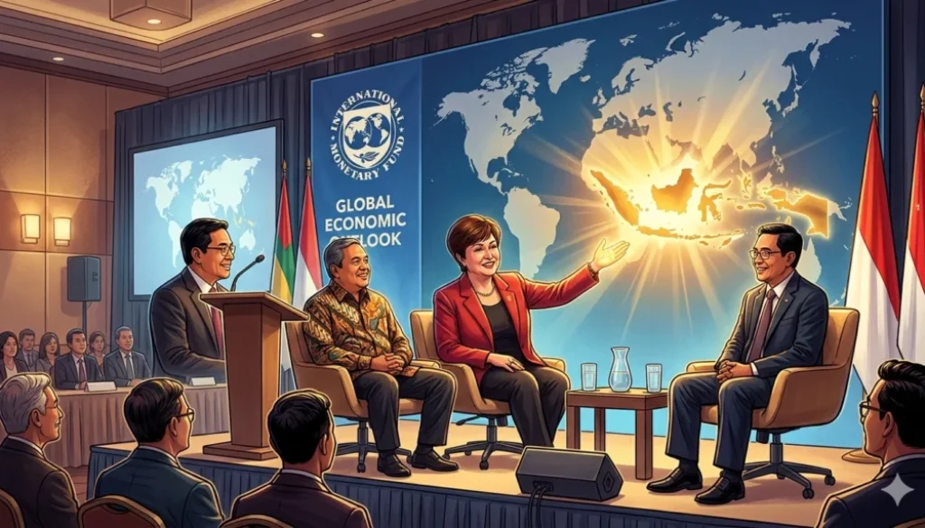 Di Hadapan Purbaya dan Bos BI, IMF Puji RI sebagai Titik Terang Dunia