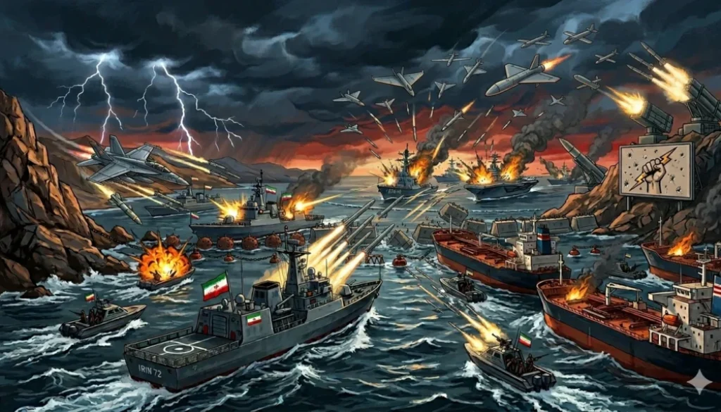 Iran Balas AS dengan Serangan Drone Usai Kapalnya Ditembak di Teluk Oman