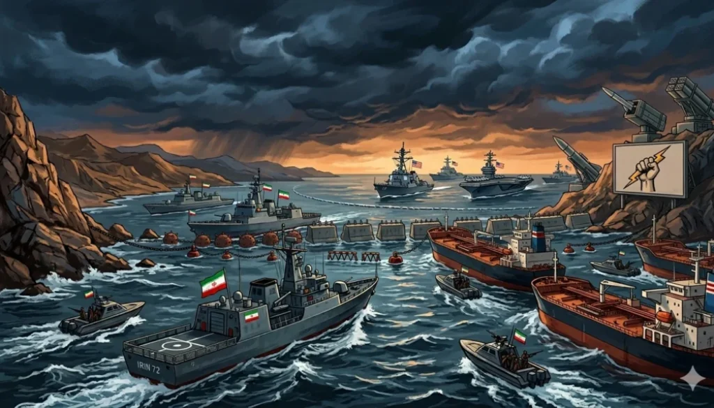 Iran menahan pembukaan Selat Hormuz hingga AS mencabut blokade, sementara negosiasi damai kedua negara disebut masih jauh dari kesepakatan akhir.