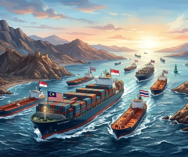 Sejumlah kapal dari Vietnam, Malaysia, China, India hingga Thailand masih melintasi Selat Hormuz di tengah blokade AS dan ketegangan perang Iran.