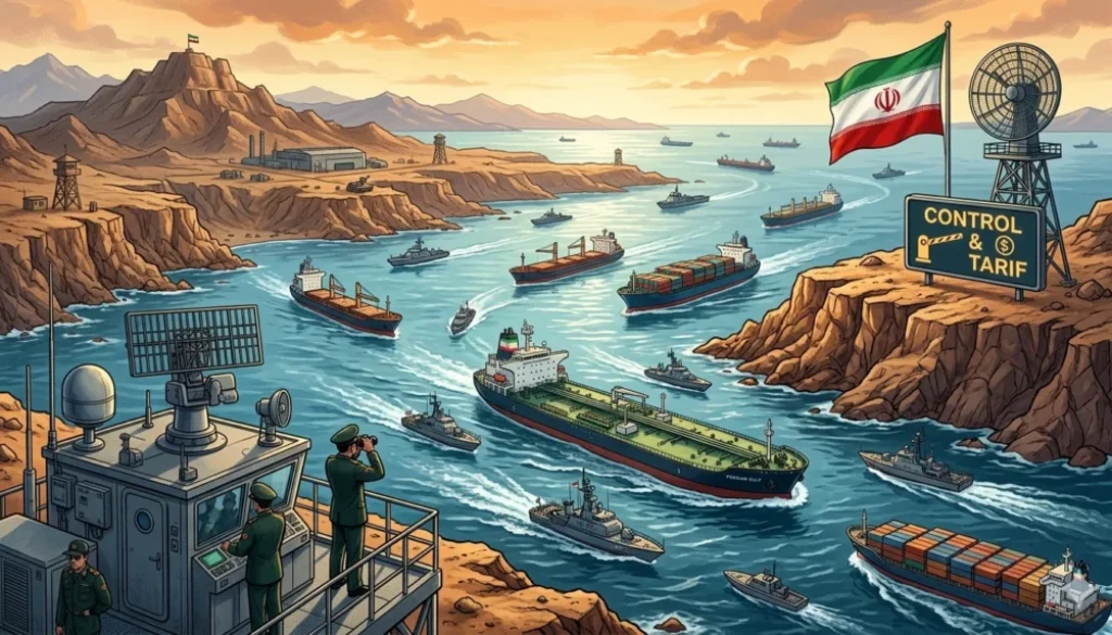 Iran mulai memungut tarif kapal di Selat Hormuz, dengan pendapatan awal masuk bank sentral. Jalur energi dunia tetap tegang di tengah konflik dan tekanan AS.
