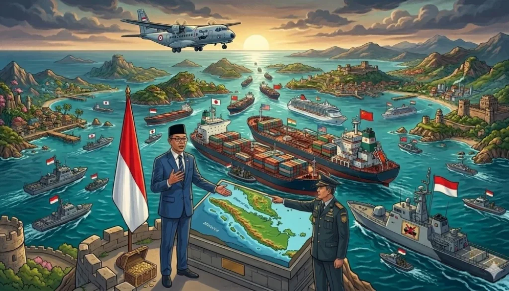 Menlu Sugiono menegaskan Indonesia tidak akan mengenakan tarif di Selat Malaka karena bertentangan dengan UNCLOS dan komitmen kebebasan pelayaran internasional.