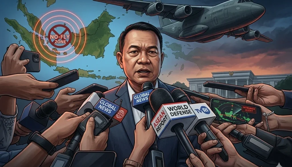 Penasihat Khusus Presiden Bidang Pertahanan Dudung Abdurachman menegaskan pesawat militer asing tak boleh melintas tanpa izin & isu overflight AS sedang dikaji.