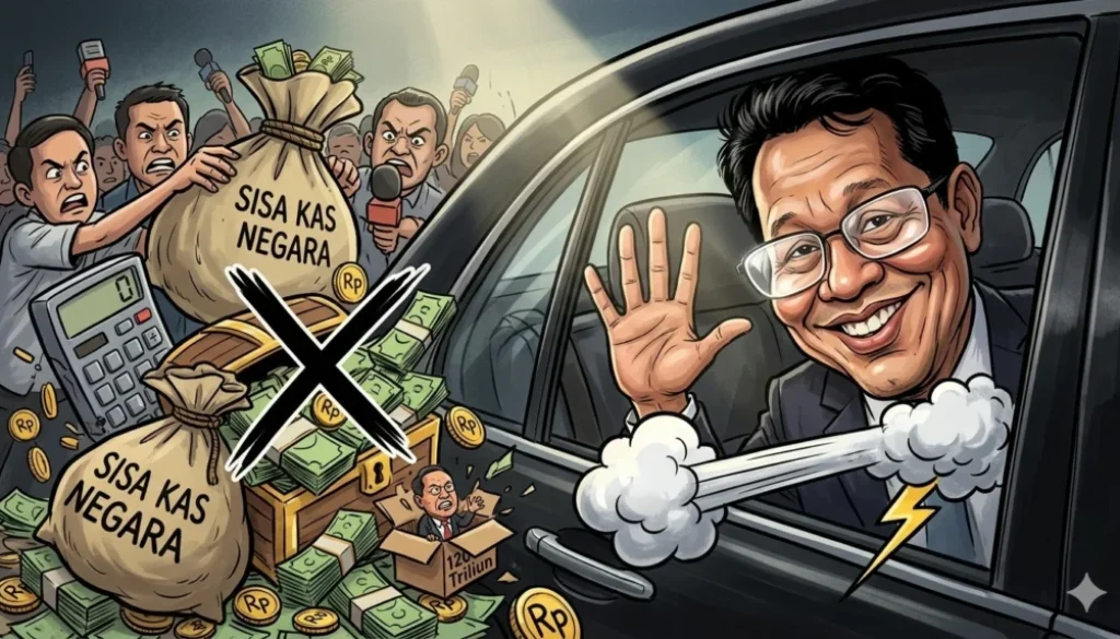 Menkeu Purbaya membantah isu kas negara Rp120 triliun, tegaskan saldo APBN Rp420 triliun masih utuh meski dipindahkan dari BI ke perbankan sebagai deposito.