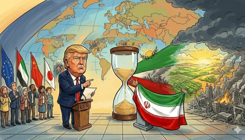 Presiden AS Donald Trump memberi ultimatum 48 jam ke Iran untuk mencapai kesepakatan, di serangan dekat fasilitas nuklir dan pencarian pilot AS.