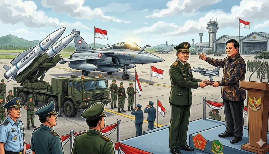Prabowo Serahkan Rafale hingga Rudal Baru ke TNI