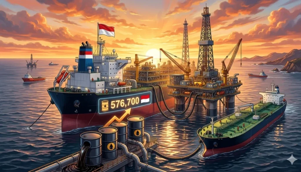 Produksi Minyak RI Tembus 576.700 Barel per Hari hingga April 2026
