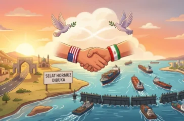 AS dan Iran mencapai kesepakatan damai untuk mengakhiri perang. Selat Hormuz akan dibuka kembali setelah penandatanganan perjanjian pada 19 Juni 2026.