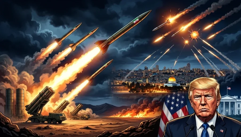 Iran Tembak Rudal ke Israel, Trump Beri Peringatan