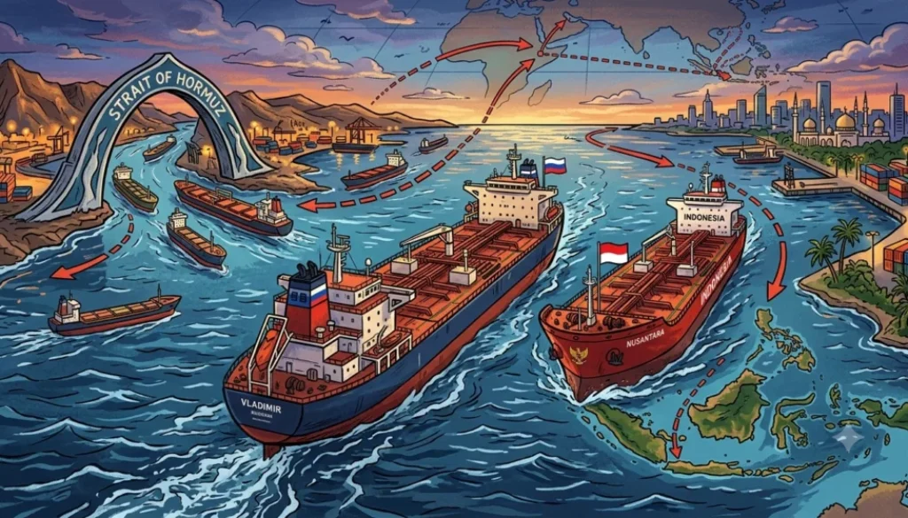 RI Tetap Lanjut Impor Minyak Rusia Meski Hormuz Dibuka