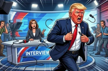 Presiden AS Donald Trump meninggalkan wawancara NBC usai ditekan soal dana kontroversial dan klaim kecurangan pemilu. Ia juga menginjak mikrofon sebelum pergi.