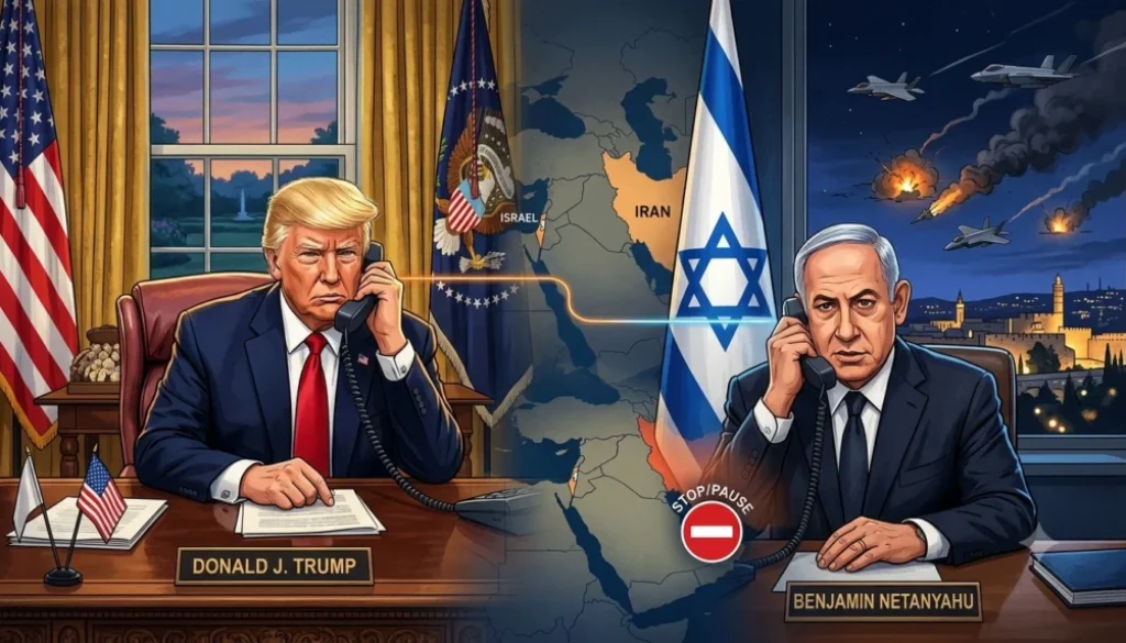 Trump Telepon Netanyahu, Israel Hentikan Serangan ke Iran