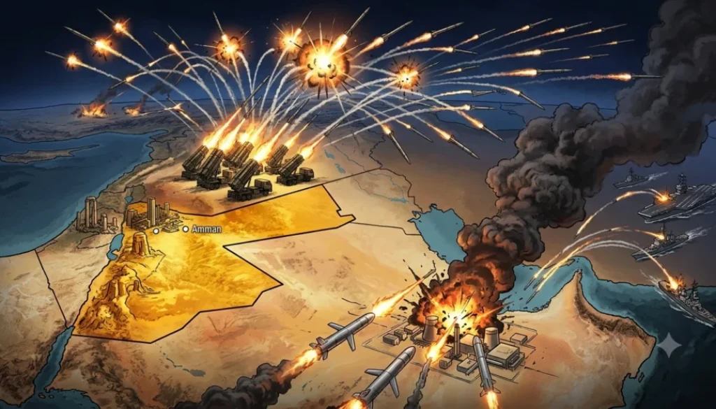 Amerika Serikat dilaporkan menyerang wilayah Bushehr, termasuk area dekat PLTN Iran. Di saat bersamaan, Yordania mengaku berhasil mencegat rudal Iran