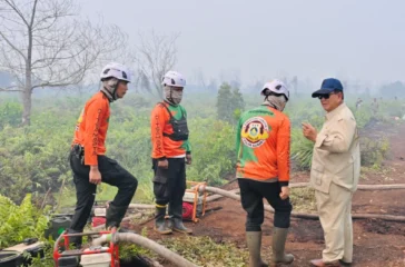 Prabowo Pantau Karhutla Kalimantan, Ribuan Hotspot Muncul