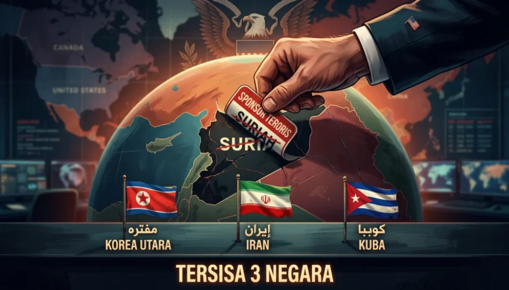 AS Cabut Status Sponsor Teror Suriah, Tersisa 3 Negara