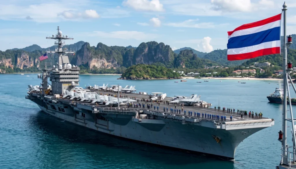 Kapal Induk AS Bawa 5.000 Personel Singgah di Thailand