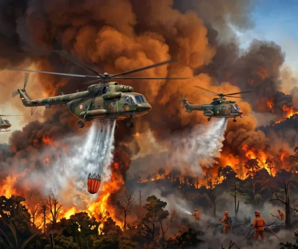 Prabowo Perintahkan Tambah Helikopter Tangani Karhutla
