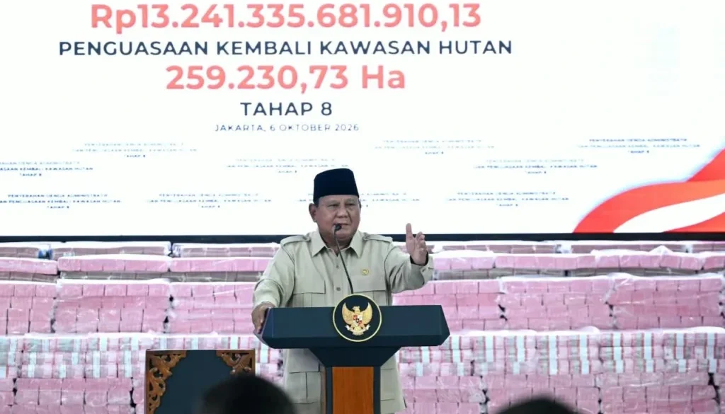 Prabowo Sebut Rp52 Triliun Diselamatkan dari Hutan