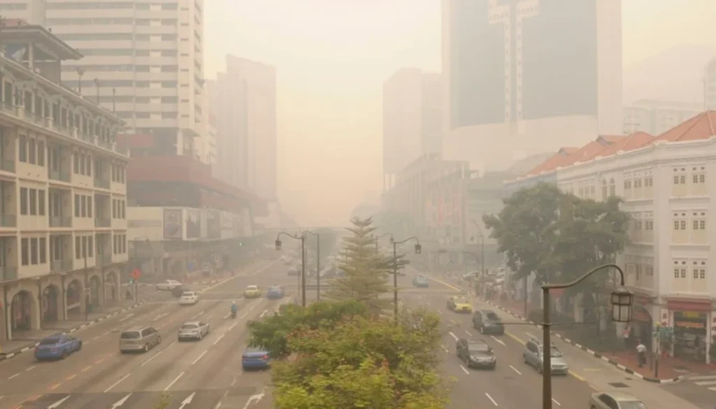 Kabut Asap Sumatra Bikin Polusi Singapura Memburuk